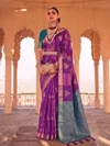 Sagarika By Ast Rich Silk Blend Zari Weaving Border Saree